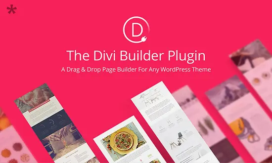 Divi Builder افزونه صفحه ساز وردپرس درگ اند دراپی