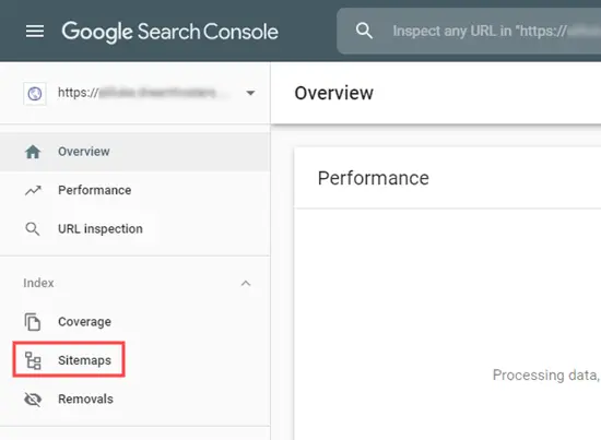 Google Search Console قسمت link sitemap